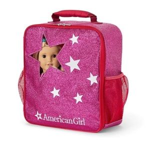 American Girl Doll Pink Sparkle Doll Carrier *EUC*